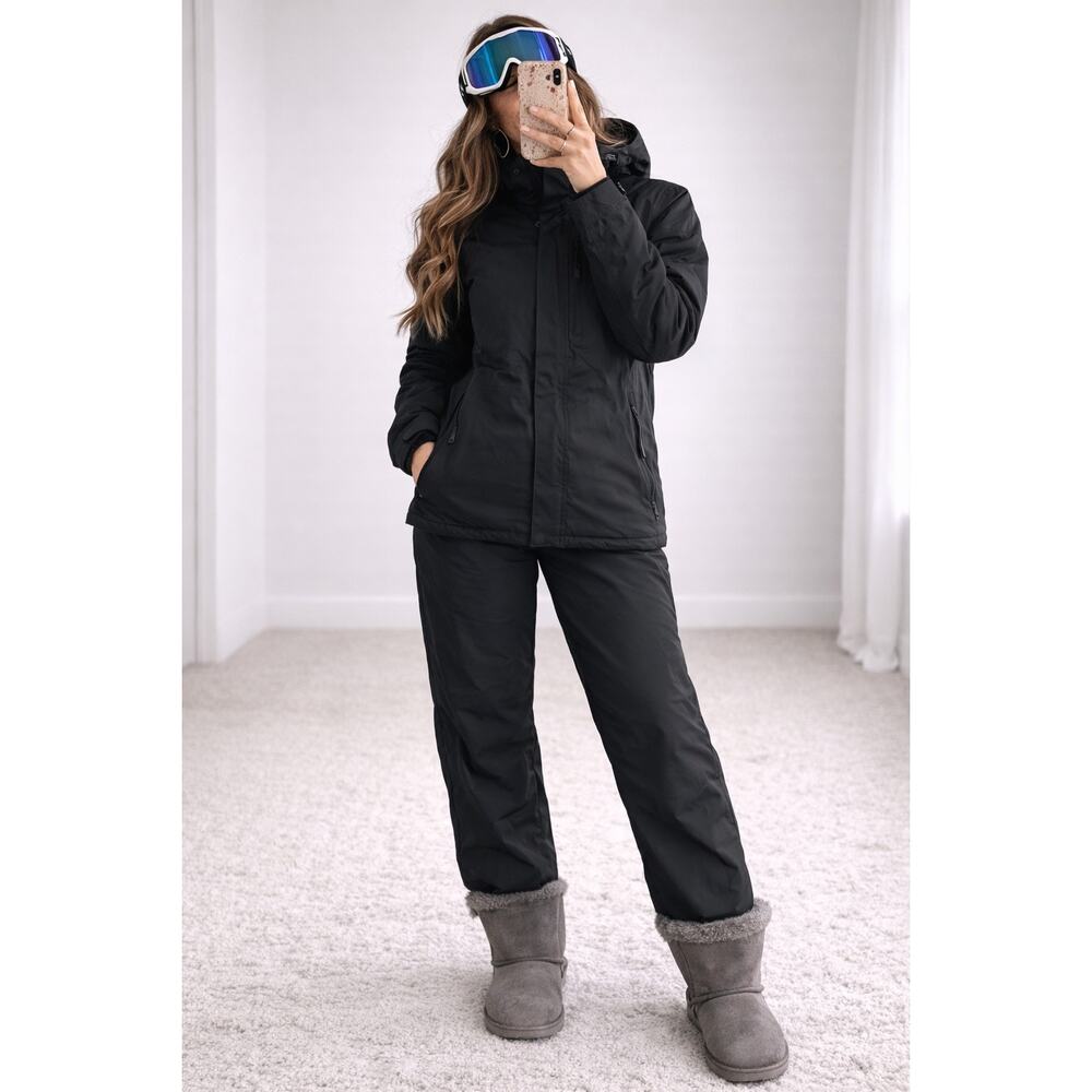Vintage Black Snow Shell Pants XS Waterproof Ski Snowboard Pull On